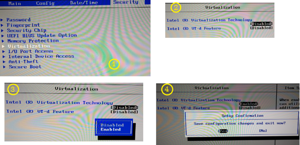 Enable Virtualization via BIOS