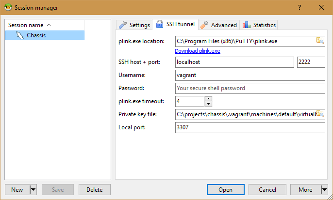 sql server ssh tunnel